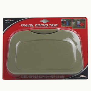 Plateau de repas pliable pour voiture Shunwei avec porte-gobelet beige noir en ABS SD-1501, accessoire pour console centrale - Product Image 4