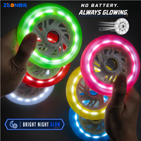 Ruedas LED Brillantes para Patines en Línea, para Patinar de Noche, Sin Baterías, Coloridas, de PU, Ruedas de Repuesto Iluminadas, 80mm 110mm