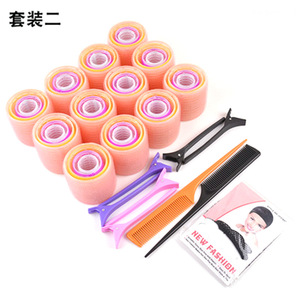 Set de rizadores de pelo de nailon Deo, rizador de pelo tipo peine con clip para uso sin esfuerzo, embalaje de PVC, en stock, directo de fábrica - Product Image 3