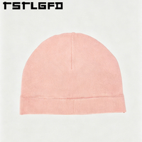 Gorros de Punto Personalizados con Logotipo, Venta al Por Mayor, Color Rosa, Tejido Suave, Gorro de Invierno con Borde, Fabricante