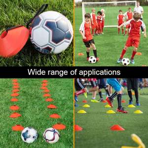 Ensemble de cônes d'entraînement de football avec logo personnalisé - Marqueurs de terrain colorés pour l'entraînement de vitesse/agilité - Commande en gros pour équipes et écoles - Product Image 6