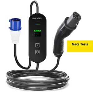 Nacs EV สายชาร์จเทสลาแบบพกพา7KW <span class=keywords><strong>3</strong></span>.5KW กันน้ำหน้าจอสี IP66ชาร์จตามกำหนดเวลาสำหรับบ้านการเดินทางกลางแจ้ง - Product Image 2