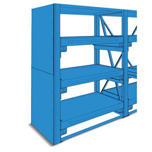 Composant de rayonnage à palettes Fami System Ar Side Wall 1300x2510 mm Bleu RAL5012 - Product Image 3