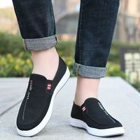 Nouvelles chaussures pour hommes: chaussures de travail confortables et douces en toile respirante légère et antidérapante