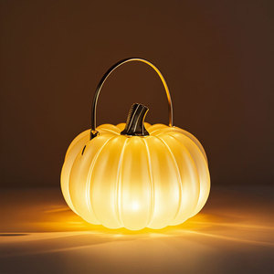 Pumpkin Shape Led Light <b>Battery</b> <b>Operated</b> Halloween Decoration Indoor Plastic Craft Lamp - Product Image 3