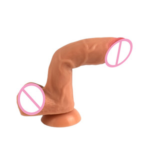 Groothandel Siliconen Donkere Huid Rubber Penis Buigbare Dildo Seksspeeltjes Masturbatie <span class=keywords><strong>Big</strong></span> Cock Realistische Anale Seksuele Voor Vrouwen Man - Product Image 2