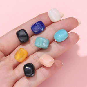 Perles en acrylique imitation pierre, forme irrégulière, couleur dégradée, pour la fabrication de bracelets, accessoires de bijoux DIY - Product Image 3