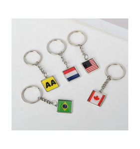 EE. UU. Reino Unido Alemania Francia Italia España Corea Bandera Nacional Llavero Regalo Llavero - Product Image 6