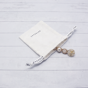 Sacs cadeaux à cordon imprimé blanc, pour emballage, logo personnalisé, pochette en coton écologique, pour bijoux, 50 pièces - Product Image 6