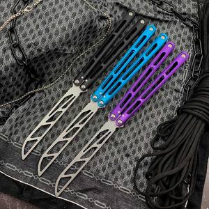 Лучшие игрушки для кемпинга, Складные Игрушки-бабочки, тренировочный инструмент с 420 сталью, настраиваемый, OEM, опора, открытый нож, качели - Product Image 1