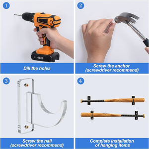 Porte-épée <span class=keywords><strong>mural</strong></span> japonais à un seul niveau avec <span class=keywords><strong>support</strong></span> d'affichage en acrylique <span class=keywords><strong>pour</strong></span> <span class=keywords><strong>katana</strong></span> et sabre laser - Product Image 5