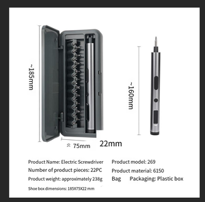 Tournevis électrique rechargeable, <span class=keywords><strong>perceuse</strong></span> multifonctionnelle domestique au lithium, ensemble d'outils de tournevis, petit modèle - Product Image 2