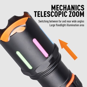 Mới đầy màu sắc huỳnh quang <span class=keywords><strong>2025</strong></span> lumen LED <span class=keywords><strong>Torch</strong></span> trắng Laser mạnh mẽ hợp kim nhôm đèn pin & ngọn đuốc - Product Image 4