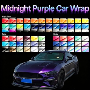 Rouleau de <span class=keywords><strong>film</strong></span> vinyle auto-cicatrisant anti-rayures Dark Depth Midnight Purple pour SUV et véhicules tout-terrain - Product Image 1
