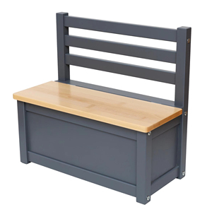 Banc pour enfants 2-en-1 sièges Rectangle pouf banc de rangement organisateur de jouets meubles pour enfants - Product Image 1