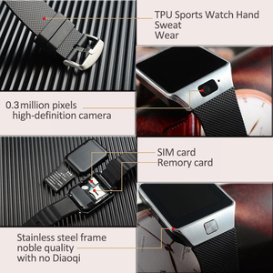 Bán buôn reloj Đồng hồ điện tử <span class=keywords><strong>DZ09</strong></span> <span class=keywords><strong>SmartWatch</strong></span> Sim thẻ 3G 4G điện thoại thông minh máy ảnh Tracker thể dục cuộc gọi video Wifi reloj - Product Image 5