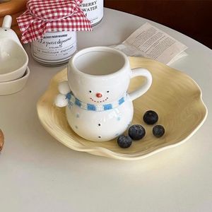 Assiette en céramique jaune irrégulière, couleur unie, passe au lave-vaisselle, pour salade de fruits, pâtes, légumes, usage domestique, cadeau personnel - Product Image 2