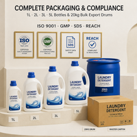 Lessive liquide jetable en gros, écologique, nettoyage en profondeur, concentrée, haute mousse, pour le marché du Moyen-Orient, OEM