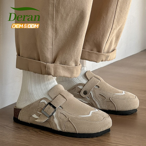 DERAN Zoccoli Unisex Personalizzati dal Produttore Stile <span class=keywords><strong>Birkenstock</strong></span> in Sughero Antiscivolo di Alta Qualità in Vera Pelle con Supporto Plantare da <span class=keywords><strong>Donna</strong></span> - Product Image 3