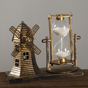 Creativo Retro Oficina <span class=keywords><strong>Reloj</strong></span> <span class=keywords><strong>de</strong></span> <span class=keywords><strong>arena</strong></span> Faros Adorno <span class=keywords><strong>de</strong></span> <span class=keywords><strong>arena</strong></span> que fluye <span class=keywords><strong>Reloj</strong></span> <span class=keywords><strong>de</strong></span> <span class=keywords><strong>arena</strong></span> Molinos <span class=keywords><strong>de</strong></span> viento Decoraciones <span class=keywords><strong>de</strong></span> hierro Estilo europeo - Product Image 3