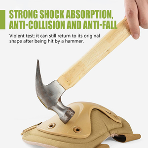 工場4個戦術ナイロン膝パッド肘パッド屋外膝プロテクタースポーツハンティングスケートギア膝ガード肘シェル - Product Image 3