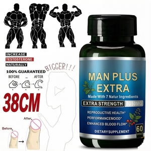 Suplemento Dietético Masculino Man Plus Extra, Ingredientes Naturales de Máxima Potencia para la <span class=keywords><strong>Salud</strong></span> Reproductiva y Mejora del Flujo Sanguíneo - Product Image 3
