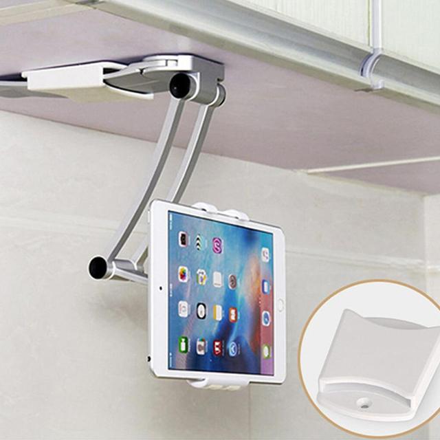 Wall Hanging Lazy Bracket Aluminum Tablet Stand Mount Kitchen Desktop Phone Holder for Ipad