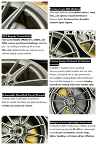 Jantes de voiture en alliage d'aluminium forgé 6061-T6, 5 branches, 18, 19, 20 pouces, roues de voiture de luxe personnalisées pour BMW E36 E46 E91 M3 - Product Image 3