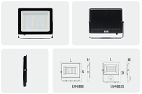 Projecteur LED extérieur haute puissance OUTLUX IP65 en aluminium moulé sous pression, vente en gros d'usine, 50W 100W 150W 200W 400W