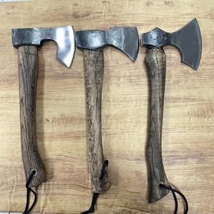 Hache de camping multifonctionnelle HC1R, design varié, manche en bois carbonisé, <span class=keywords><strong>hachette</strong></span> tactique, acier à haute teneur en carbone, <span class=keywords><strong>hachette</strong></span> de survie compacte - Product Image 3