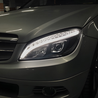 Phares LED modifiés pour Mercedes-Benz Classe C W204 2007-2011 0 Phare LED DRL Clignotant Feux de route 12V