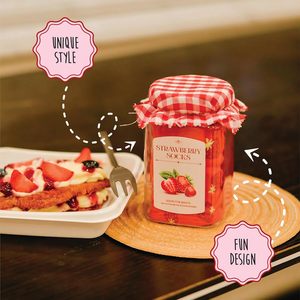 Meias Personalizadas de Design Profissional em Tricô, Caixa de Presente com Tema de Frutas (Morango, Mirtilo, Geleia e Mel), Meias para Homens e Mulheres - Product Image 5