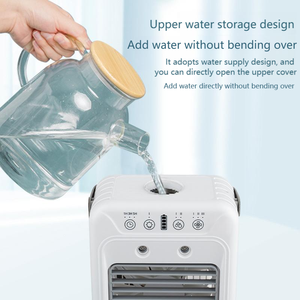 Nuevo Ventilador de Escritorio Portátil Silencioso con Doble Pulverización, Recargable por USB, Pequeño Ventilador de Aire Acondicionado con Temporizador y Soplador de Aire Frío - Product Image 6