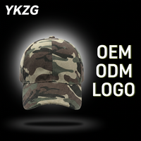 Casquette de baseball 6 panneaux en polyester/coton à camouflage numérique, ajustable, unisexe, pour le camping en extérieur, broderie main, protection solaire