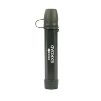 Paille filtrante d'eau portable Exroad pour extérieur, 0,1 micron, sans BPA, 5000 L, purificateur d'eau de survie pour la randonnée, le camping et le trekking