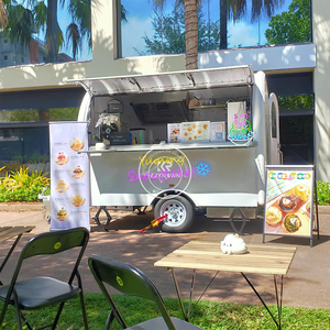 Camion <span class=keywords><strong>de</strong></span> restauration mobile Camion <span class=keywords><strong>de</strong></span> crème glacée Pizza Hot Dog Chariot remorque entièrement équipé Petit 7,2ft en vente aux États-Unis - Product Image 2