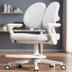 Modern Ergonomic <b>Living</b> <b>Room</b> <b>Chair</b> With Split Back Plastic Base Fabric Upholstery Minimalist Design Home Office Furniture - Product Image 6