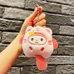Bán buôn tùy chỉnh dễ thương Anime sanrioss mềm sang trọng <span class=keywords><strong>Keychain</strong></span> Thú nhồi bông kuromi giai điệu của tôi đồ chơi sang trọng <span class=keywords><strong>Keychain</strong></span> - Product Image 5