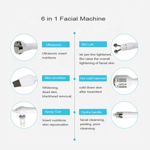 Dispositivo de silicona 6 en 1 para limpieza facial manual con hidrodermoabrasión, oxígeno y burbujas. - Product Image 3