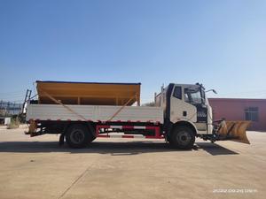 Camion <span class=keywords><strong>de</strong></span> <span class=keywords><strong>déneigement</strong></span> FAW Factory Direct Winter Roads 10m ³ Salt Spreader 3m Plow/Roller Tailles personnalisées Balayeuse à neige - Product Image 3