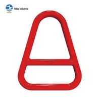 HIDEA G80 Anneau de liaison triangulaire en alliage forgé en acier superallié, trempé et durci, avec alliage Magnaflux pour détection de fissures, pour sangle de levage et carton