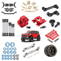 Part TRX4M 1/18 Defender Bronco RC Car, Upgrade Metal: Hub Roda, As Roda, Pelat Chassis, Housing Gearbox, KIT Aksesoris