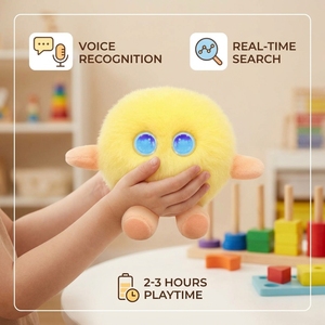 Peluche Interactivo Educativo con Voz Inteligente ChatGPT, Carga Rápida USB-C, Más de 60 Idiomas, Color Amarillo Brillante, ODM, para <span class=keywords><strong>la</strong></span> Hora de Dormir - Product Image 3