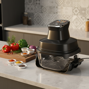 Freidora de Aire Digital de Vidrio Newle 4L 1500W con Cesta Visible, Pantalla Táctil a Color, 12 Ajustes Preestablecidos, Sin Aceite, Saludable, Circulación de Aire de Alta Velocidad - Product Image 5