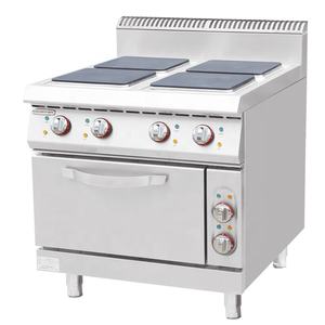 Ticari elektromanyetizma 6 brülör aralığı soba mutfak paslanmaz çelik endüstriyel elektrikli ocak aralığı makinesi brülör - Product Image 6