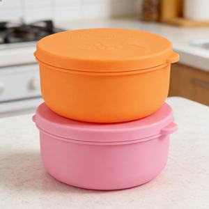 ถ้วยซิลิโคนแบบใช้ซ้ำได้สำหรับอบขนม ถ้วยใส่ซอส ถ้วยใส่น้ำสลัด ถ้วยใส่เครื่องปรุงขนาดเล็กพร้อมฝาปิด - Product Image 4