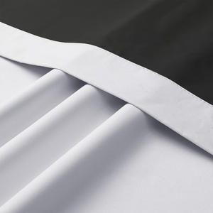 1/2件100% 遮光全遮光薄膜窗帘防晒遮阳纯色涤纶中国高遮光杆窗帘 - Product Image 5