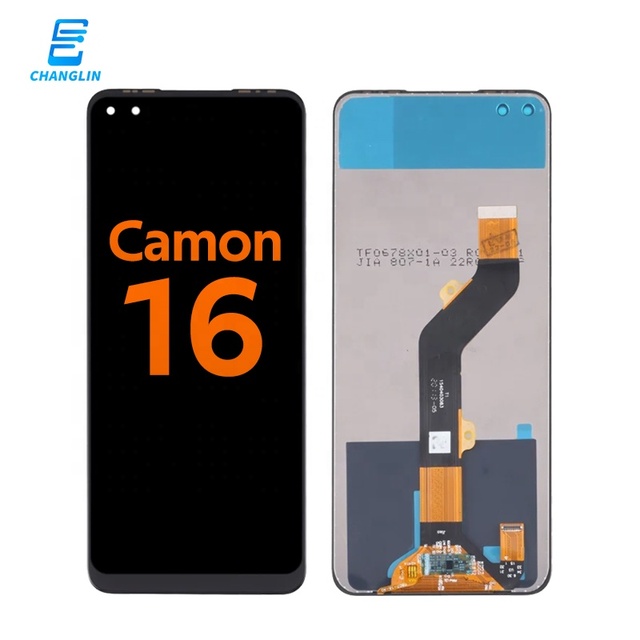 Mobile Phone Repair TFT Lcd Accessories Oled Touch Panel Screen for Tecno Camon 16 CE7 CE7j with Digitizer Full Assembly