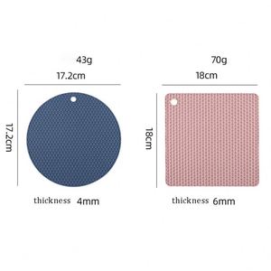 Heat Resistant <b>Silicone</b> Mat Drink Cup Coasters Nonslip Pads Pot Holder Table Placemat Kitchen Accessories - Product Image 4