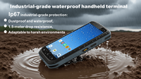 Lecteur de codes-barres portable Android 12, 5000 mAh, écran 6,0 pouces, processeur octa-core 2,0 GHz, lecture 1D/2D, RFID UHF, IP67, robuste, étanche, PDA en stock